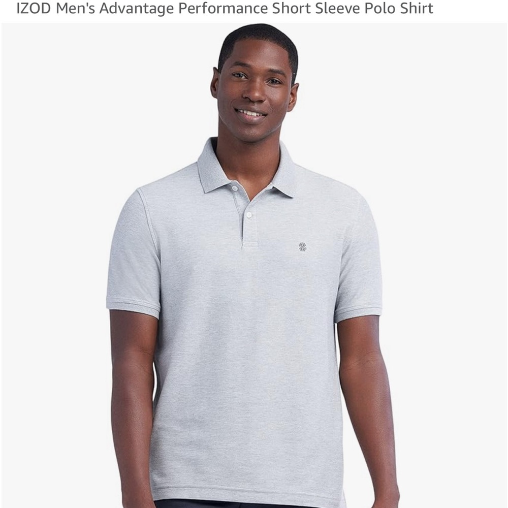 IZOD Advantage Performance Natural Stretch Polo Style, Short Sleeve Shirt NIP